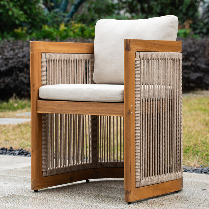 Chaise de patio en bois d'acacia Bramble