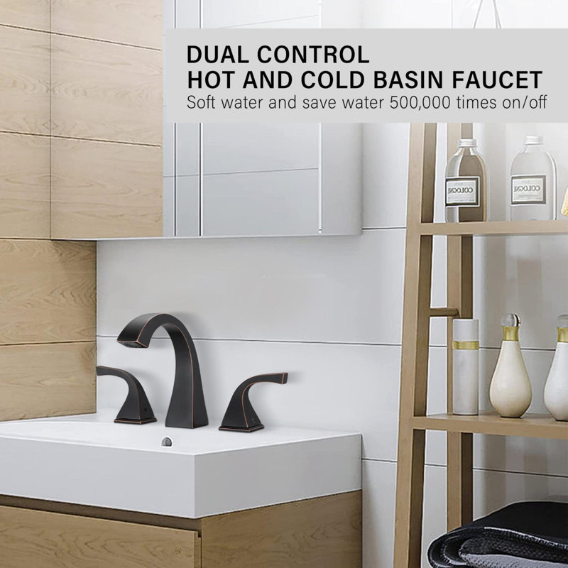 8 Inch Wide Bathroom Faucet, Oil-Rubbed Bronze