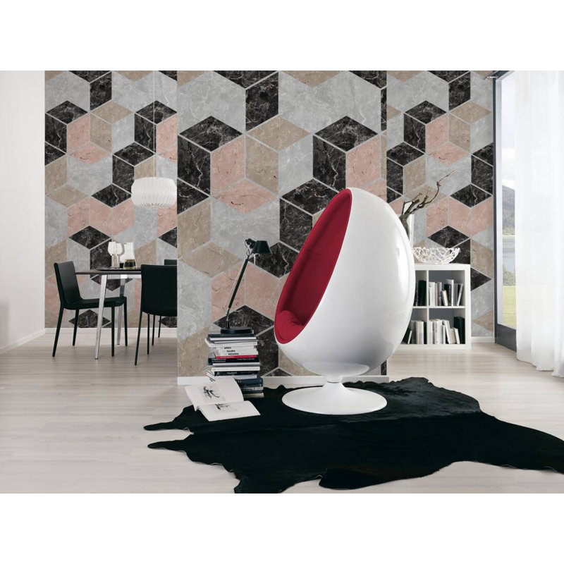 Liudvika Non-Pasted Geometric Wall Mural