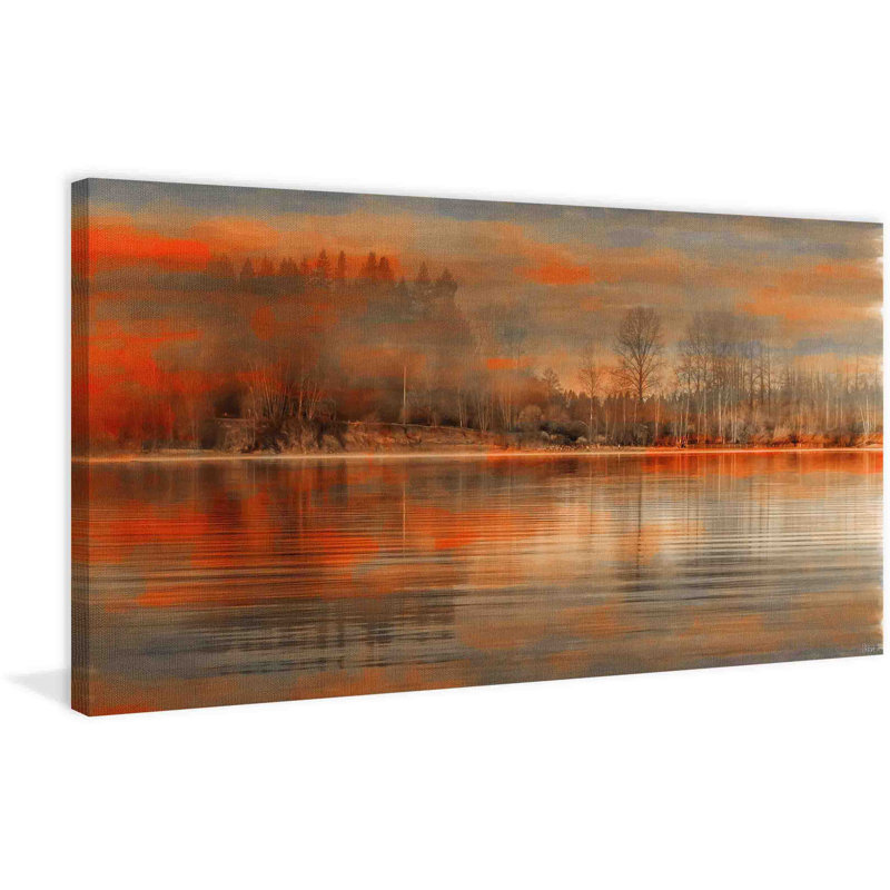 Serenity by Parvez Taj - Wrapped Canvas Painting, 30cm H x 61cm W