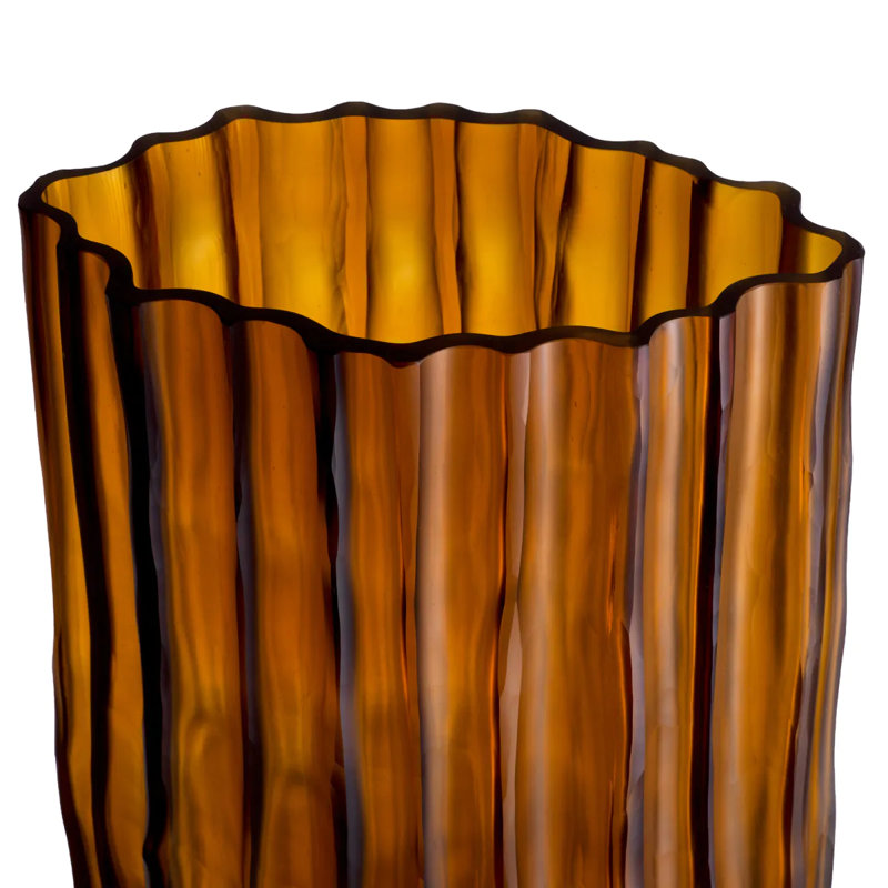 Glass Table Vase, overall height- 13.98"