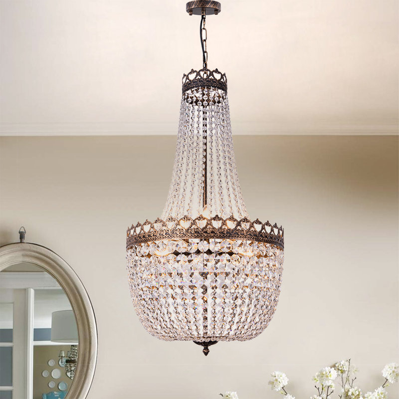 Denica 9 - Light Dimmable Crystal Empire Chandelier