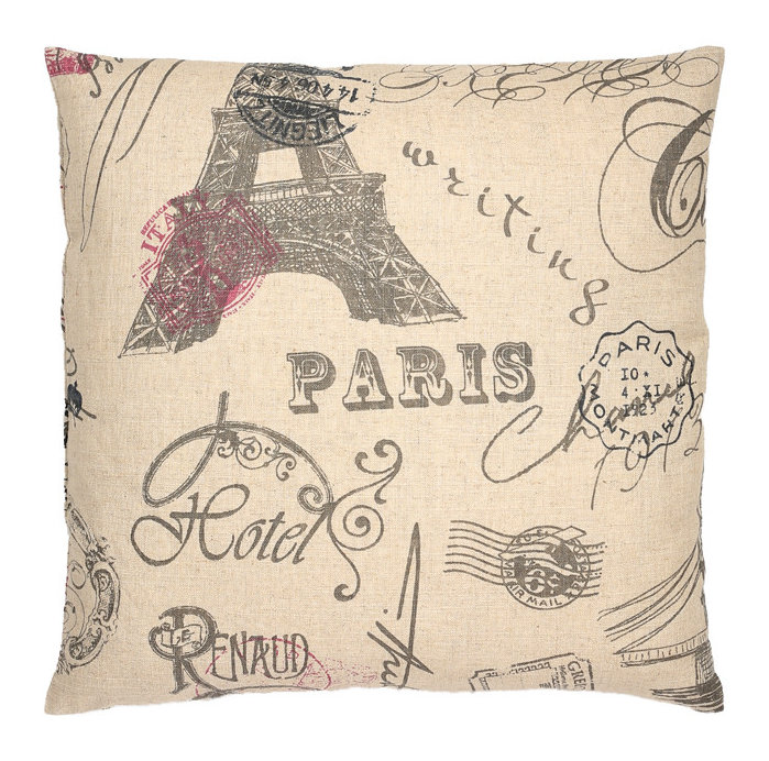 Laval Linen Reversible Throw Pillow, Polyester, 18" x 18" x 6"