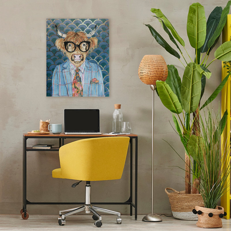 Cool Cool Highlander Portrait, conception par Svetlana Aleynikova, H 30 po x l 24 po