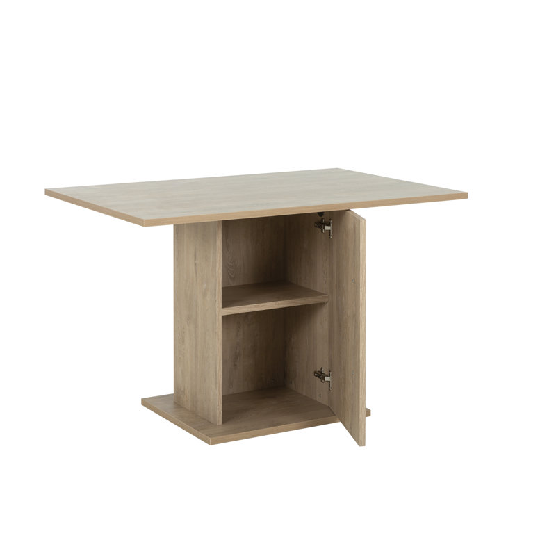 Rotteck Dining Table, Blond Oak