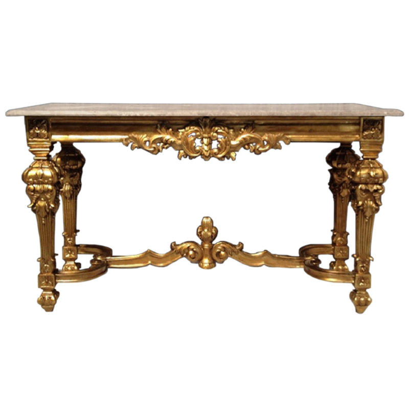Rosia 60.24'' W Granite Console Table