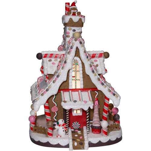 Kurt Adler Lighted Christmas Gingerbread House & Reviews | Wayfair