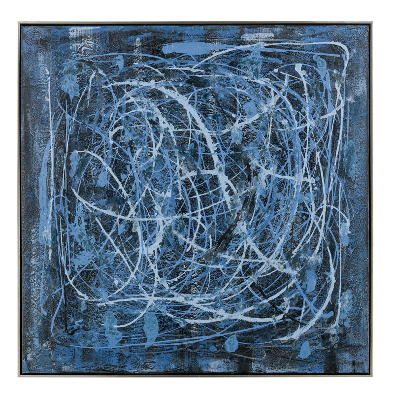 «Blue Rhythm», art mural encadré