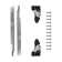 Drawer Slide Undermount Soft Close Full Extension Cadmium Finish