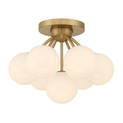 Lunara 18.25" 7-Light Semi-Flush Mount