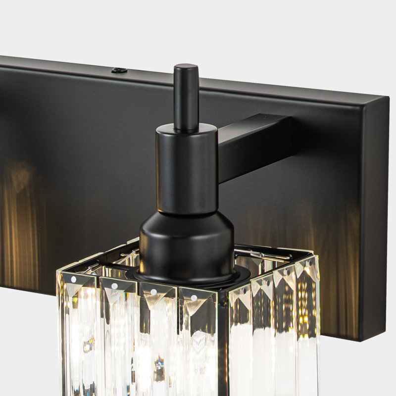 Éclairage pour meuble-lavabo à intensité variable Taevion, 5 lumières, Noir