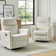 Myha Modern Rocker Swivel Recliner with Two Side Pockets(Set of 2)