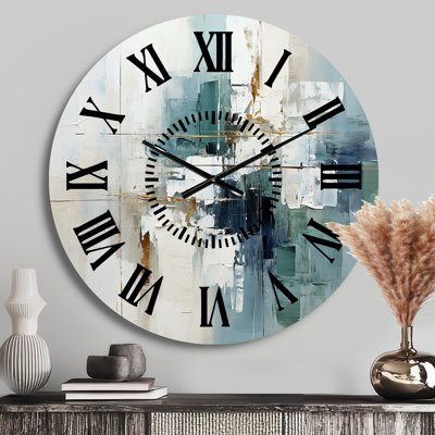 Horloge murale Subtle Serenity I - Abstract Collages