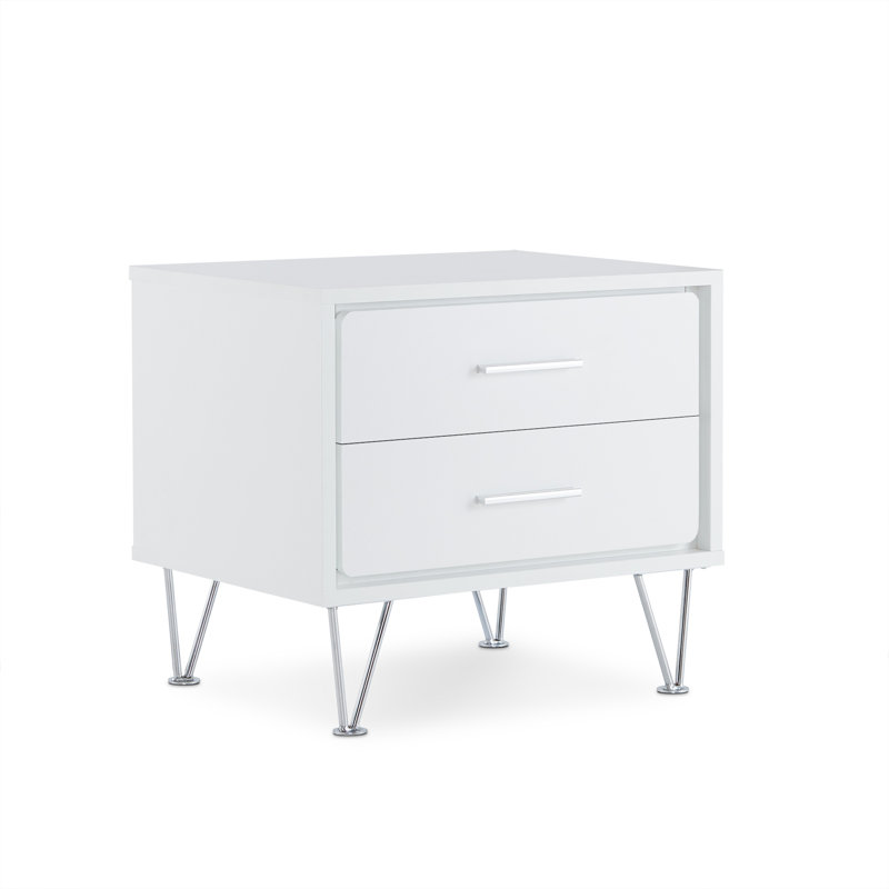 Table d'appoint Deoss, Blanc