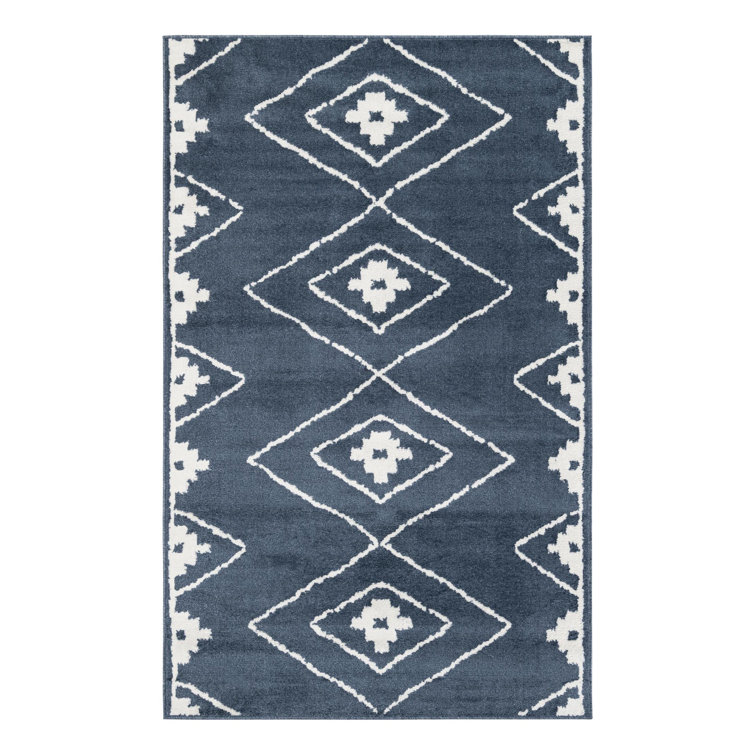 Latitude Run® Vefsna Nikolis Rug Blue