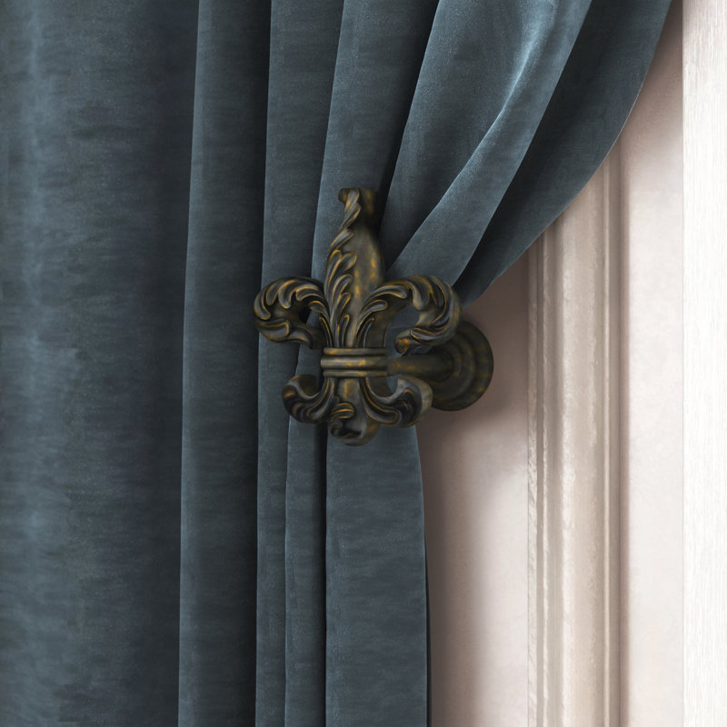 Cragsmoor 3.25 in. Overall Width Curtain Holdback, Burnt Gold
