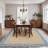 Floral Bordered Machine Washable Rug with Non-Slip Backing Non-Shedding Foldable Soft Low Pile Indoor Carpet-1191466457