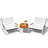 2 - Person Outdoor Seating Group with Cushions-1957390997