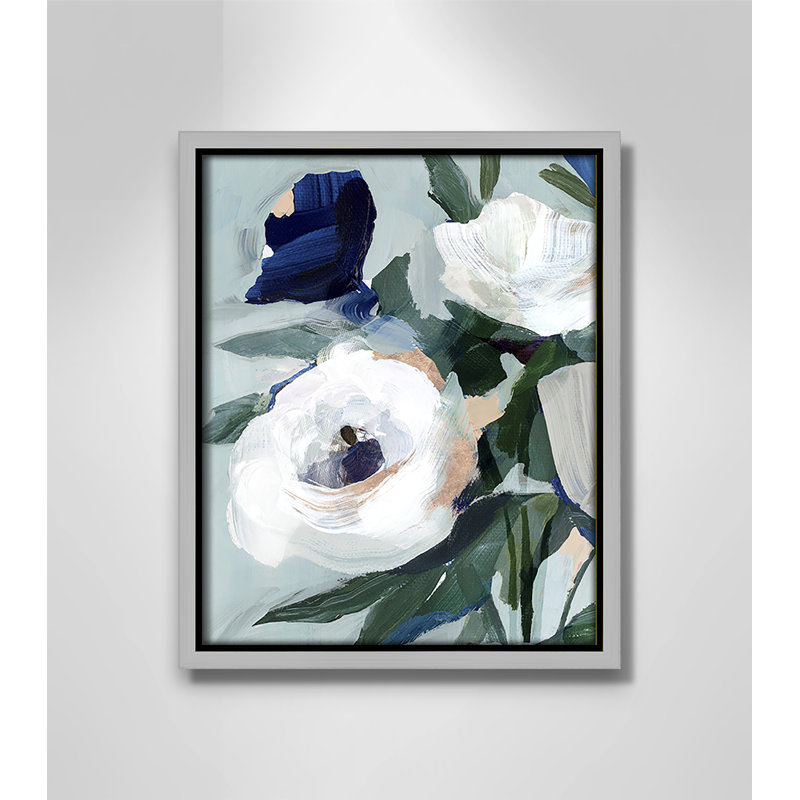 «Eernal Spring I - Floater Frame», reproduction d'art sur toile, Argent, H 11,5 po x l 9,5 po x P 2 po