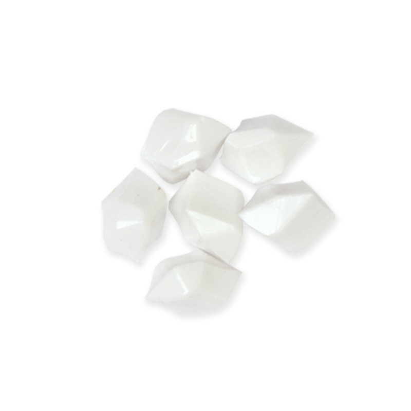 Bourre en acrylique vase Woodby, Blanc