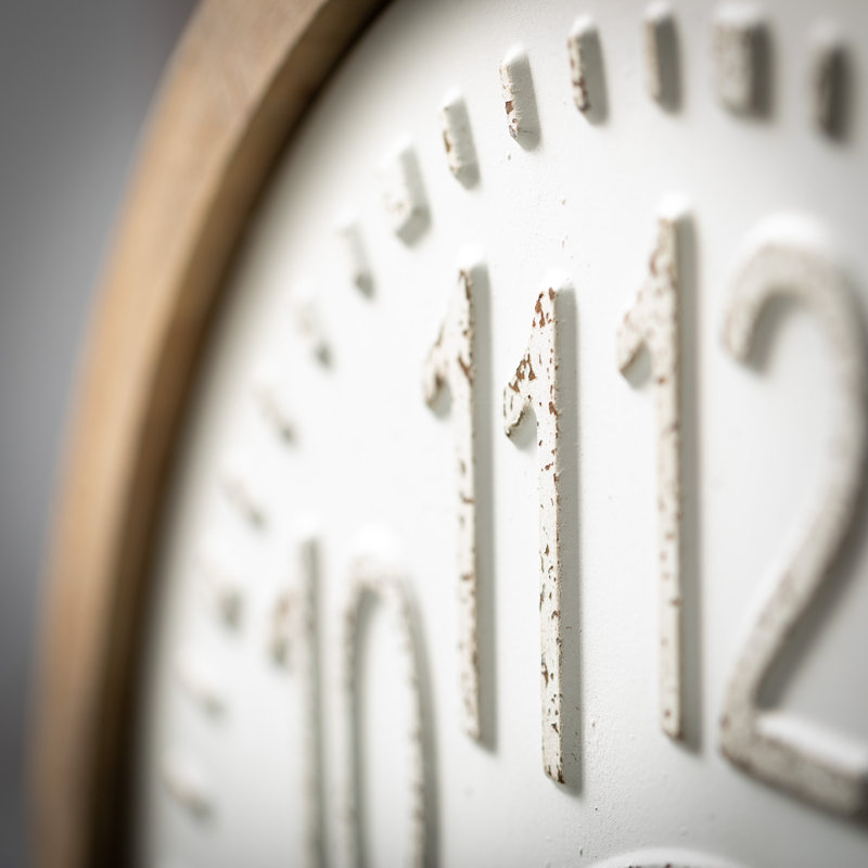 Très grande horloge murale 24,5 po