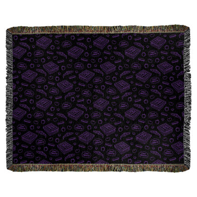 Couverture en coton tissée pizza