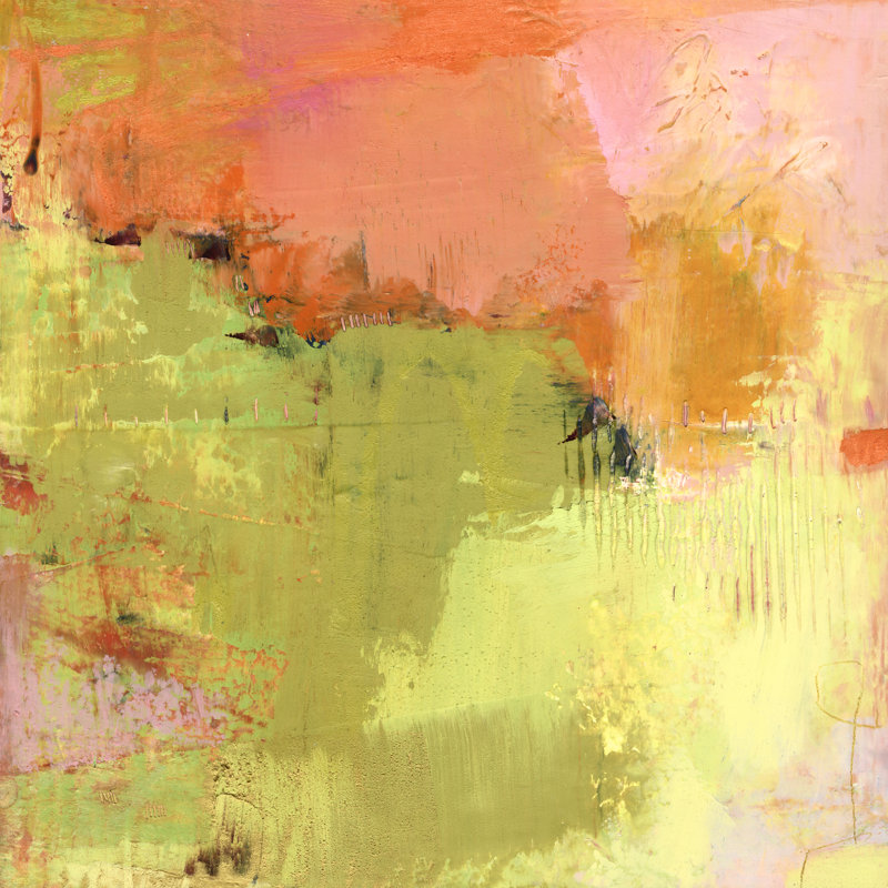 «Clanach II» par Sue Jachimiec, peinture sur toile tendue, H 12 po x l 12 po
