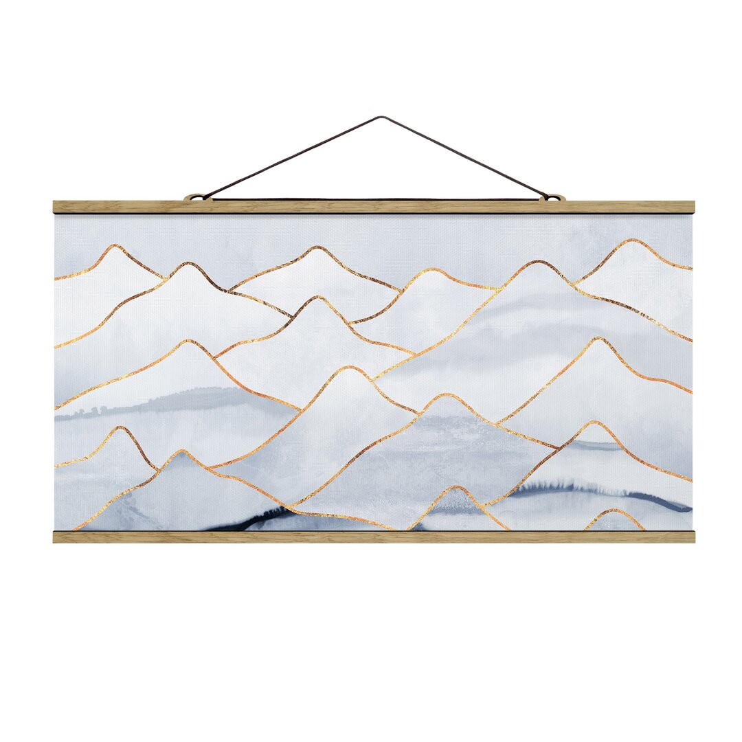 Wandbild Berge Weißes Gold