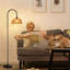 Lampe sur pied en rotin arqué 62 po Aarzo-1085877870