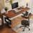 Nut-brown Rectangular Solid Wood Writing desk-139815682