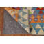 Tapis géométrique en laine Kilim 7 x 9