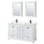 Ensemble de meuble-lavabo double 60 po avec comptoir en quartz Deborah-98141658-98141659-98163257