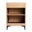 Armoire de salle de bain 24 po, lavabo et espace de rangement, matériau en bois d'ingénierie, couche de preuve, instructions d'assemblage faciles, déclaration de style américain, meuble-lavabo 24 po avec lavabo couleur chêne-700376441