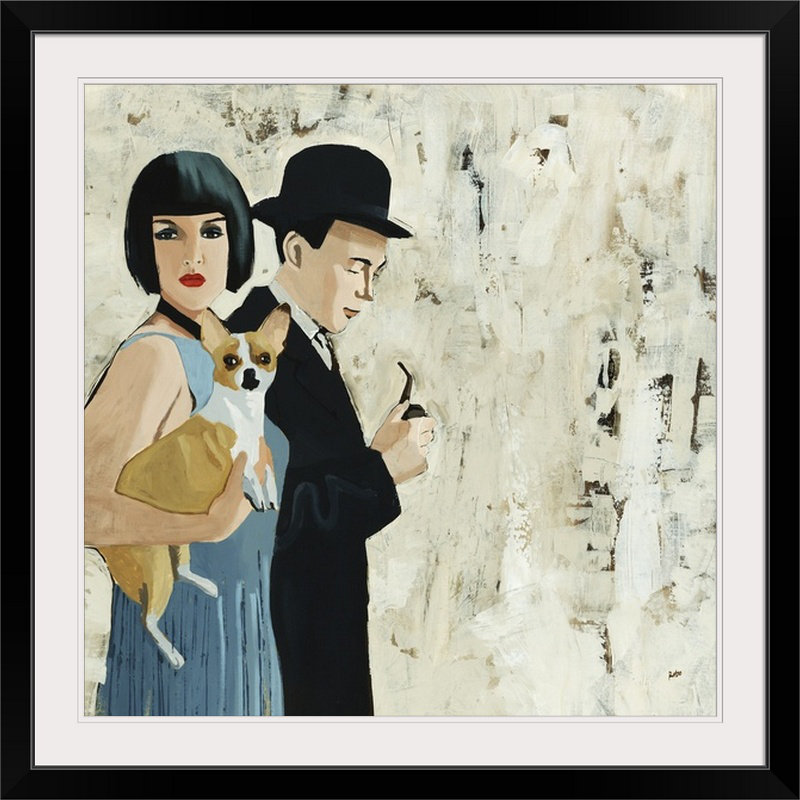 'vicieux En Peignant L'impression Clayton Rabo, 16" H x 16" L x 1.5" D, Toile
