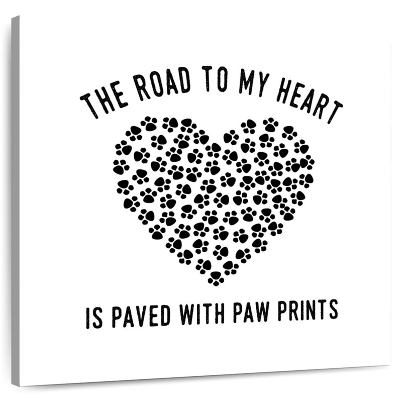 Tergel Paved With Paw Prints, 10" H x 10" W