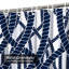 Rideau de douche sans couture à motif abstrait tissé en corde marine avec 12 crochets-1945043577