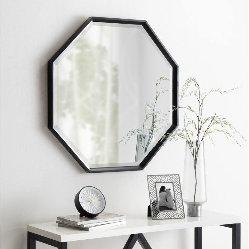 Miroir biseauté CalderOct, Noir