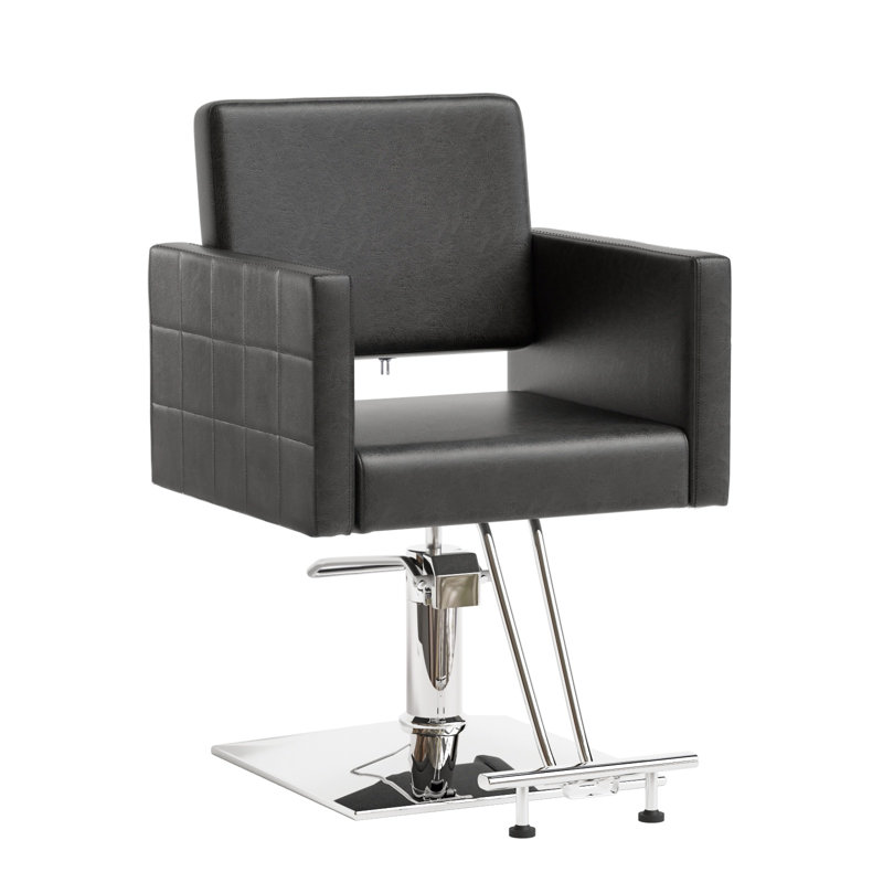Fauteuil à cheveux en PVC et acier inoxydable