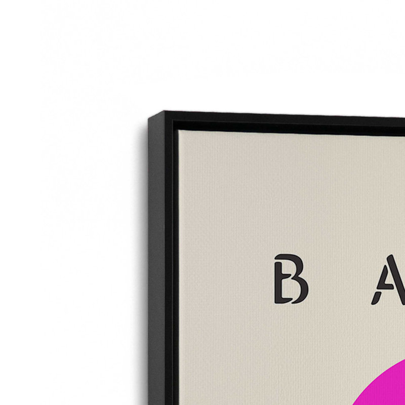Impression épurée sur toile Bauhaus, H 18,75 po x l 12,75 po, Noir satiné