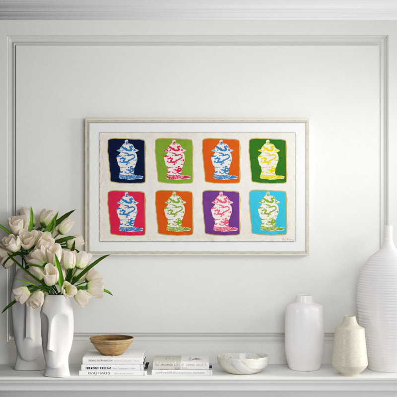 Dragon Jars Multi Giclee Print by Dana Gibson