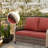 54.1'' Wide Straight Metal Loveseat with Cushions-115188347