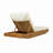 Solid Acacia Wood Outdoor Chaise Lounge-2085212742