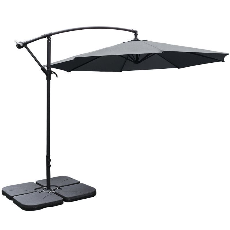 Ashwell 300cm Cantilever Parasol, Dark Grey