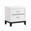 Table de chevet de 2 tiroirs