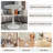 27.6" Round Marble-Effect Coffee Table with White Veined Top and White Pedestal Base-766850456