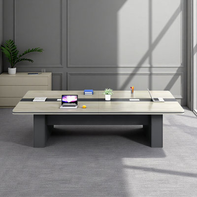 Rectangular Meeting Table – Conference and Training Desk for Office Collaboration by Inbox Zero