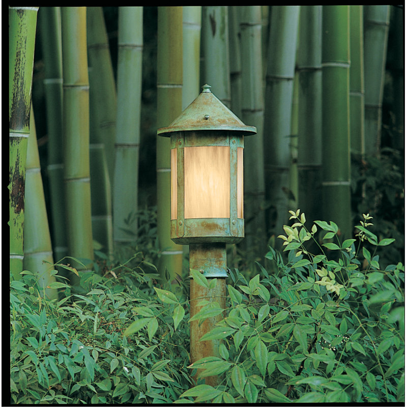Lampadaire 1 lumière (seulement), H 36 po x l 3 po x P 3 po, Vert-de-gris patine