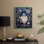 «Christmas Holiday Art» DCLIV, reproduction d'art encadrée - bois massif