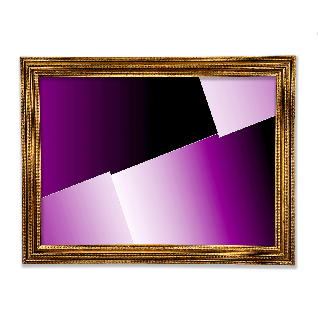 Half Cut Purple - Einzelner Bilderrahmen Kunstdrucke