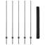 vidaXL Fence with Post Segment Outdoor Barrier Garden Terrace Divider Boundary-114619077-114619078